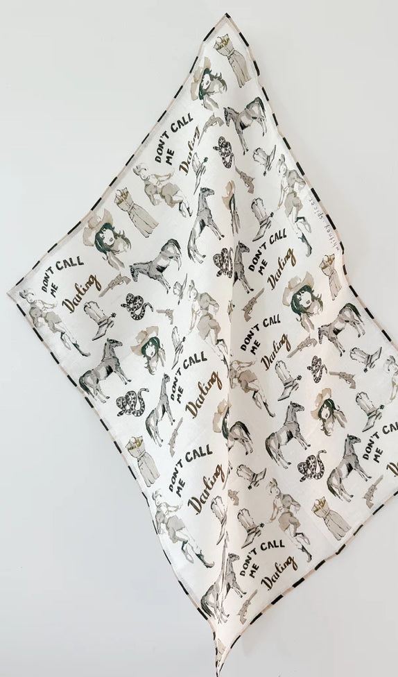 Darling Linen Tea Towel