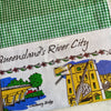 Brisbane Bridges Tea-towel-To-Clutch/Shoulder Bag