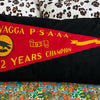 Black Suede Wagga Pennant Flag Cushion