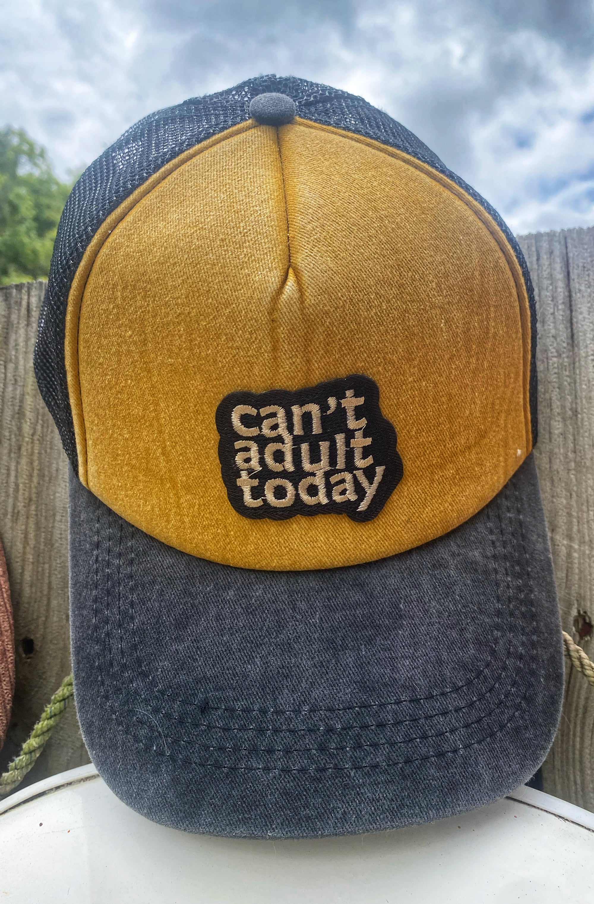 Can’t Adult Today Patch Trucker Cap