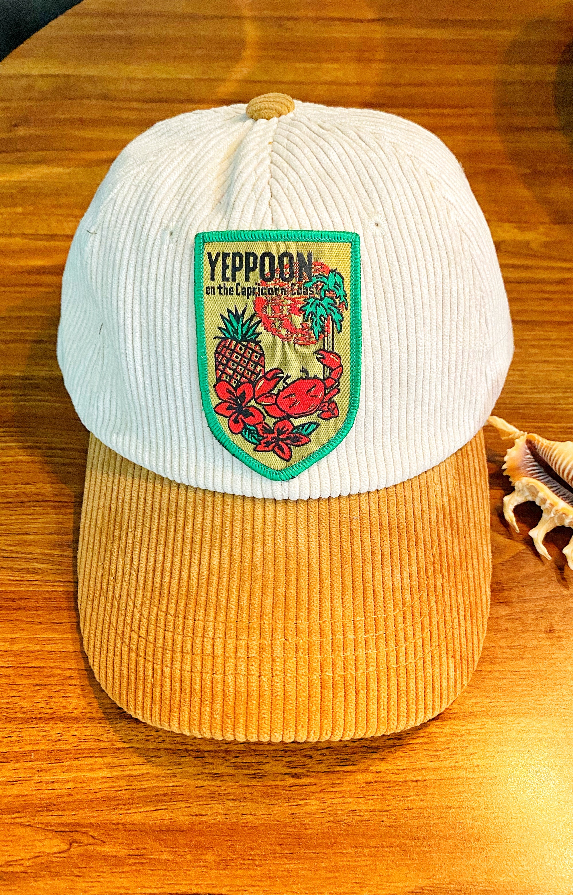 Yeppoon Vintage Patch Corduroy Cap