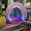 SunSun Pink Retro Fish Tank 4L