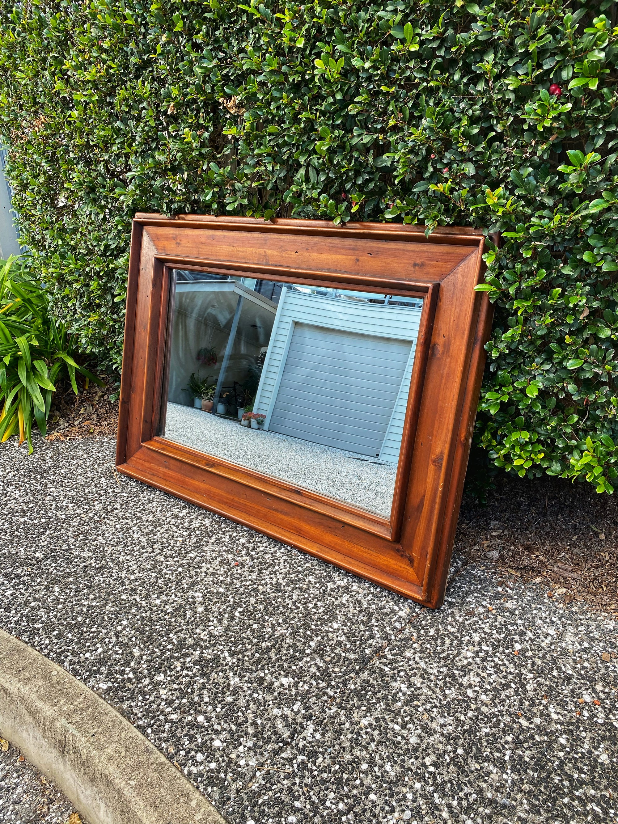 Antique Mahogany Farmhouse Mirror