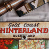 Gold Coast Hinterlands Tea-Towel-To-Clutch/Shoulder Bag
