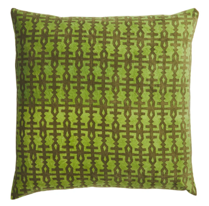 Amata Velvet Cushion - Palm Feather Insert