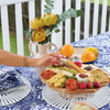 Navy Natives Linen Tablecloth
