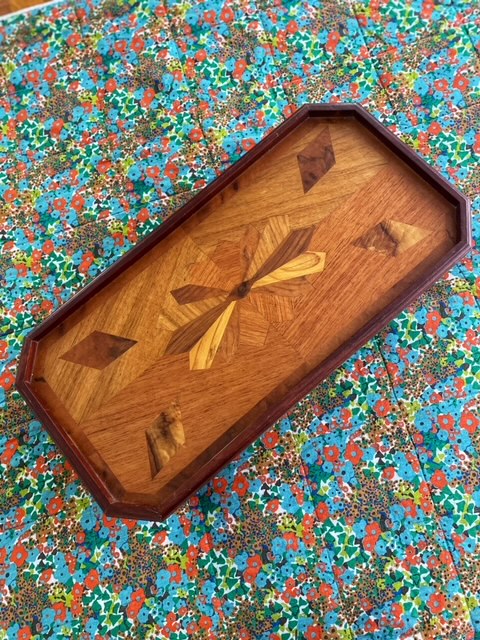 Art Deco Wooden Breakfast Tray